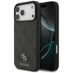 Husa Husa pentru iPhone 17 Pro Max - Guess 4G Small and Classic Logo MagSafe (GUHMP17XP4SM4MK) - Black