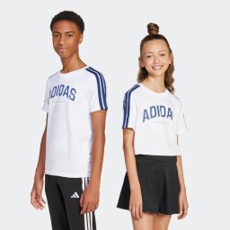 Tricou din bumbac ADIDAS Alb Copii