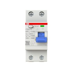 Diferential RCCB 63A 2P 30mA 10kA tip A ABB F202A 2CSF202101R1630