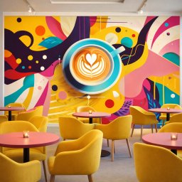 Fototapet Espresso Urban Pop CRA7 (Alege materialul: : Tapet Hartie Semilucios + Adeziv)