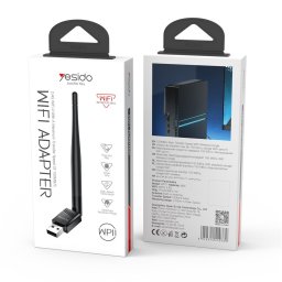 Adaptor Wireless Wi-Fi, USB, 150Mbps - Yesido (WP11) - Black
