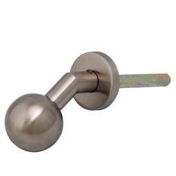 Set manere cu clanta tubulara si buton fix la 45°, cu rozete rotunde