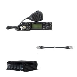 Pachet statie radio CB PNI Escort HP 9001 PRO, amplificator RX-TX KL203P, AM-FM-SSB, 100W, 12V si cablu PNI R50