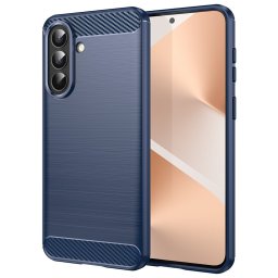 Husa silicon Samsung Galaxy A57 5G Techsuit - Carbon Silicone Blue