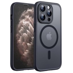 Husa silicon iPhone 11 Pro Techsuit - PureFrost MagSafe Frosted Black