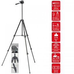 Trepied Foto Braun BLT 100S 20425 | 110cm, 2kg Capacitate, Negru
