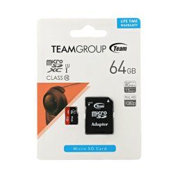 Card de Memorie Team Group 64GB Micro SDHC / SDXC UHS-I + Adaptor SD,Blister Retail