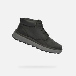 Ghete negre pentru bărbați Geox Granito + Grip
