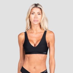 GymBeam Sutien fără cusături Comfy Black XXL