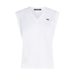 Karl Lagerfeld Tricou 'Ikon' bej deschis / negru / alb