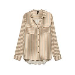 VERO MODA Bluză 'VMBUMPY' bej / maro deschis
