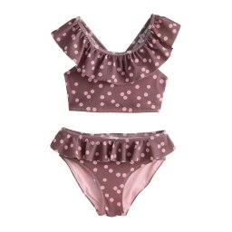 Next Costum de baie două piese ciocolatiu / roz