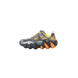 SKECHERS Sneaker 'SKECH-O-SAURUS LIGHTS 2.0' galben / gri metalic / portocaliu