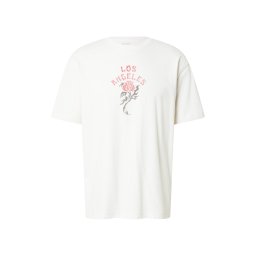 HOLLISTER Tricou 'LOVE' fildeş / roșu pastel / negru