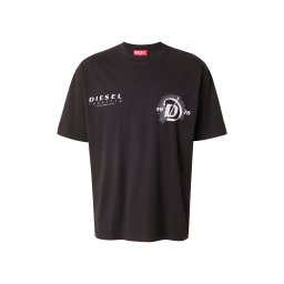 DIESEL Tricou 'BOGGY-V6' negru / alb