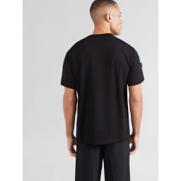 Versace Jeans Couture Tricou albastru aqua / negru