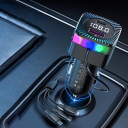 Modulator FM Auto cu Bluetooth și USB pentru Mașină