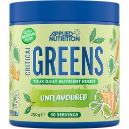 Super Greens pentru Energie, Digestie si Nutrienti Esentiali - Applied Nutrition - 250 grame