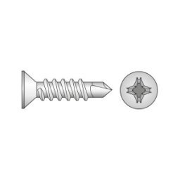 Set 250 x Surub Autoforant Cap Inecat Forma P 7504 Otel Zincat-3.9x38