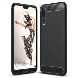 Husa Husa pentru Huawei P20 Pro, OEM, Carbon, Neagra