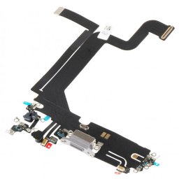 Piese si componente Banda cu Conector Incarcare - Microfon Apple iPhone 14 Pro Max, Argintiu