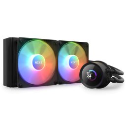 Cooler NZXT Kraken 240 RGB, skt universal, racire cu lichid, ventilator 120 mm x 2, 1800 rpm, iluminat ARGB, RL-KR240-B1 (timbru verde 2.00 lei)