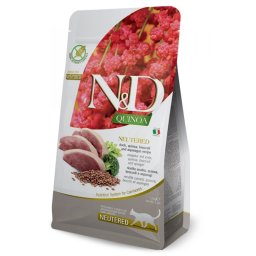 N&D Adult Cat Neutered Quinoa, Rata, Broccoli si Sparanghel, 1.5 kg