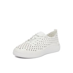 Pantofi Vară Damă Remonte D3E06-80 Albi - Piele Perforată