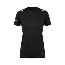 JAKO Tricou funcțional 'Challenge' negru amestecat / alb