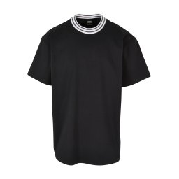 Urban Classics Tricou 'Kicker' gri / negru / alb