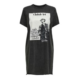ONLY Rochie 'ONLLUCY' gri / negru / alb