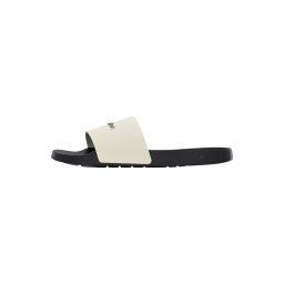 Calvin Klein Saboți 'ESS' negru / alb