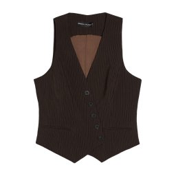Bershka Vestă de costum maro închis