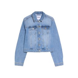 Bershka Geacă de primăvară-toamnă albastru denim
