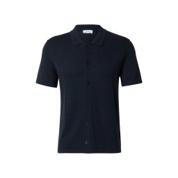 DAN FOX APPAREL Tricou 'Ron' bleumarin