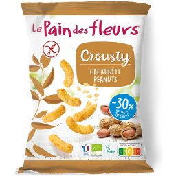 Pufuleti din porumb, cu arahide, fara gluten bio 75g