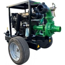 Motopompa de debit cu motor Kohler, diesel , 55 Cp , debit maxim 350 mc/h , absortie 5''/refulare 4'', rezervor 100 L