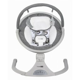 Leagan balansoar, FreeOn, Elite, cu 12 melodii, 5 viteze de balansare si 3 pozitii de reglare a spatarului, Grey