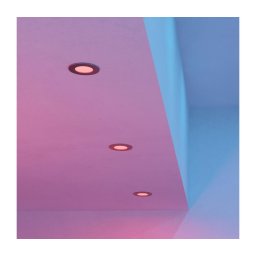 Eglo 901434 - Set 3x LED RGBW FUEVA-Z, plafonieră LED 2,8W/230V, 8,8 cm, IP44, crom