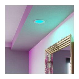 Eglo 901431-LED FUEVA-Z Plafonieră încastrată pentru baie RGBW LED 5W 230V 12 cm IP44 alb