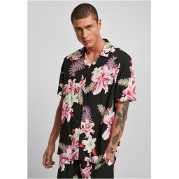Viscose AOP Resort Shirt darkjungle