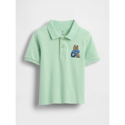 Tricou polo GAP pentru bebeluși cu imprimeu ursuleț Brannan - Băieți