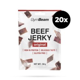 GymBeam Beef Jerky 20 x 50 g original