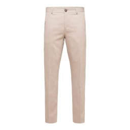 SELECTED Pantaloni cu dungă 'SNHNeil' bej amestecat