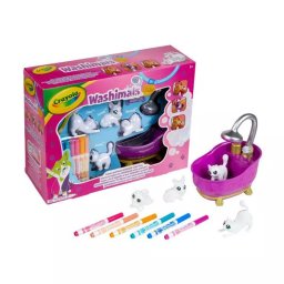 Set creativ, Animăluţe care pot fi spălate, cadă de baie, Crayola Washimals