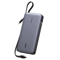 Baterie externa PB726 (55995B), 25000mAh, 165W, QC + PD, 1 x USB-A - 3 x USB-C, Gri