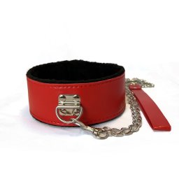 Zgarda cu lesa Furry Neck Red