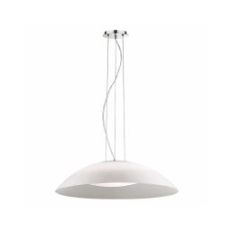 Ideal Lux - Lustru suspendat pe cablu, 3xE27/60W/230V, Ø 64 cm, alb