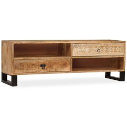 Comoda TV, 120 x 30 x 40 cm, lemn masiv de mango GartenMobel Dekor