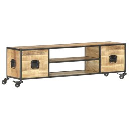 Comoda TV, 130 x 30 x 39 cm, lemn masiv de mango GartenMobel Dekor